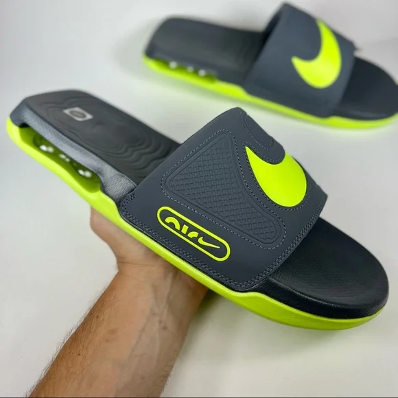 Nike | Shoes | Nike Air Max Cirro Slide Dark Grey Volt Green  display picture 2